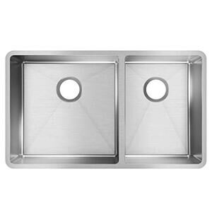 Elkay ECTRU32179RT Crosstown 31-1/2" Undermount Double Basin Stainless Steel Kit